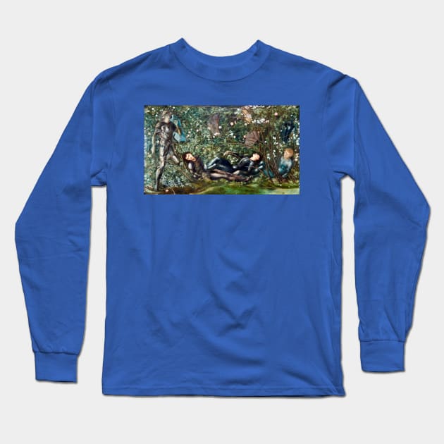 The Knights and the Briar Wood - Edward Burne-Jones Long Sleeve T-Shirt by forgottenbeauty